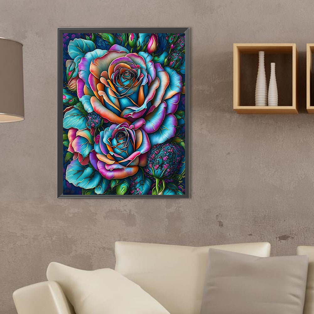 Rose - Full Square Drill Diamond Painting 30*40CM