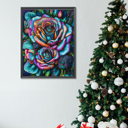 Rose - Full Square Drill Diamond Painting 30*40CM