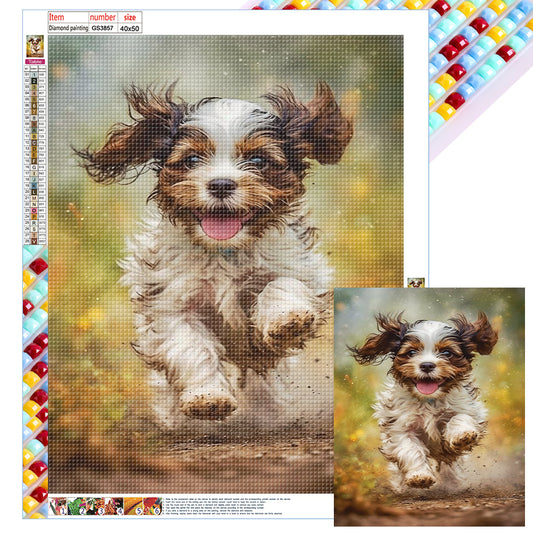 Puppy - Full Square Drill Diamond Painting 40*50CM