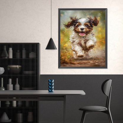 Puppy - Full Square Drill Diamond Painting 40*50CM
