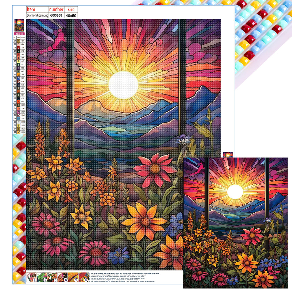 Beautiful Sunrise - Full Square Drill Diamond Painting 40*50CM