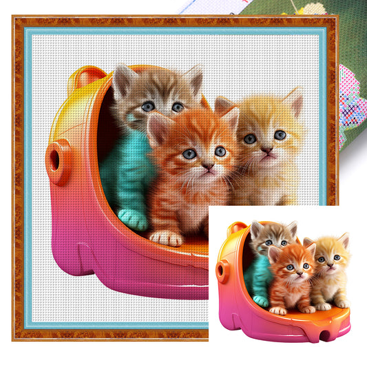 Animal - 18CT Stamped Cross Stitch 30*30CM