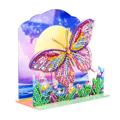 Diamond Painting Desktop Decor for Office Desktop Decor (Garden Butterfly)