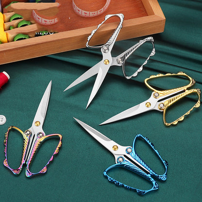 Tailor Craft Scissors Stainless Steel Butterfly Design Scissors 12x6cm(Coloured)