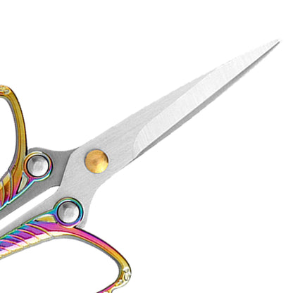 Tailor Craft Scissors Stainless Steel Butterfly Design Scissors 12x6cm(Coloured)