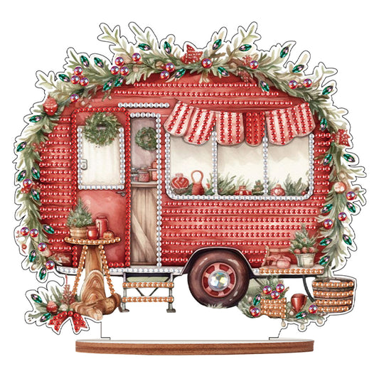 Wooden Camper Classic Car Diamond Painting Desktop Decor for Office Decor (#1)