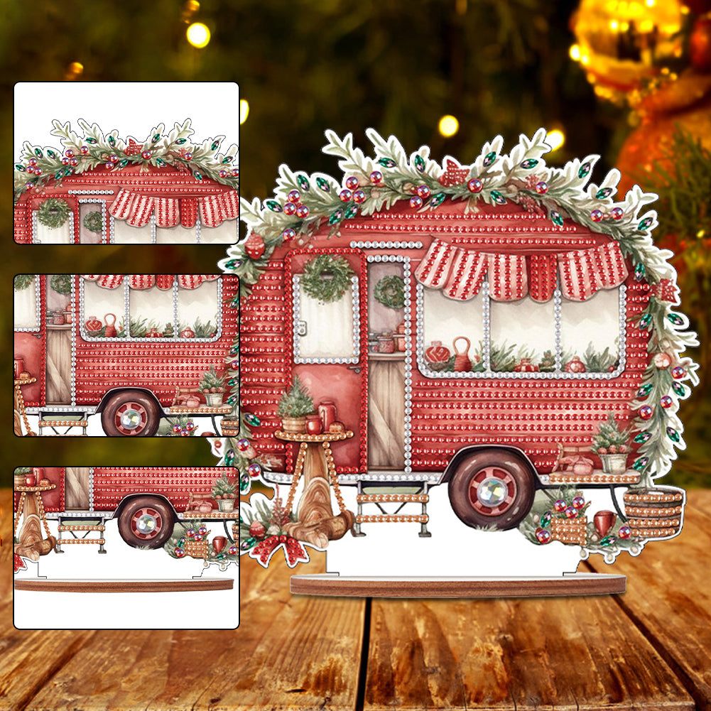 Wooden Camper Classic Car Diamond Painting Desktop Decor for Office Decor (#1)