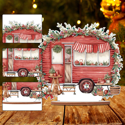 Wooden Camper Classic Car Diamond Painting Desktop Decor for Office Decor (#1)