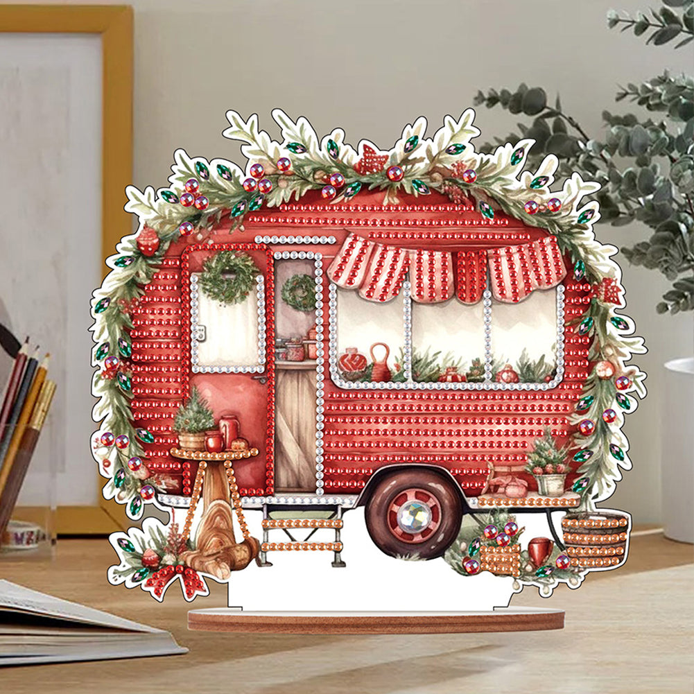 Wooden Camper Classic Car Diamond Painting Desktop Decor for Office Decor (#1)