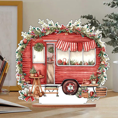 Wooden Camper Classic Car Diamond Painting Desktop Decor for Office Decor (#1)