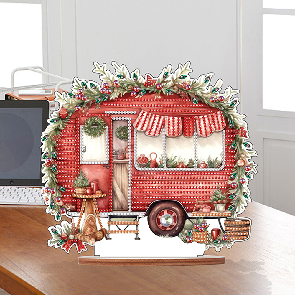 Wooden Camper Classic Car Diamond Painting Desktop Decor for Office Decor (#1)