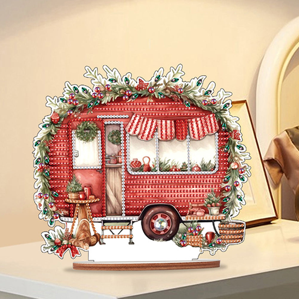 Wooden Camper Classic Car Diamond Painting Desktop Decor for Office Decor (#1)