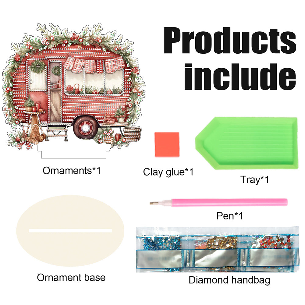 Wooden Camper Classic Car Diamond Painting Desktop Decor for Office Decor (#1)