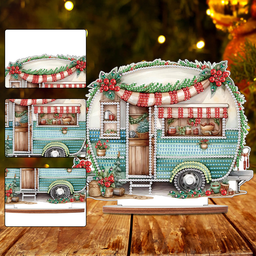 Wooden Camper Classic Car Diamond Painting Desktop Decor for Office Decor (#2)