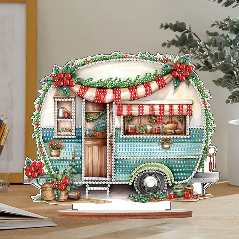 Wooden Camper Classic Car Diamond Painting Desktop Decor for Office Decor (#2)