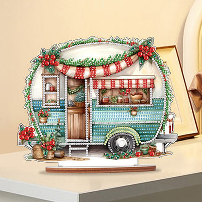 Wooden Camper Classic Car Diamond Painting Desktop Decor for Office Decor (#2)