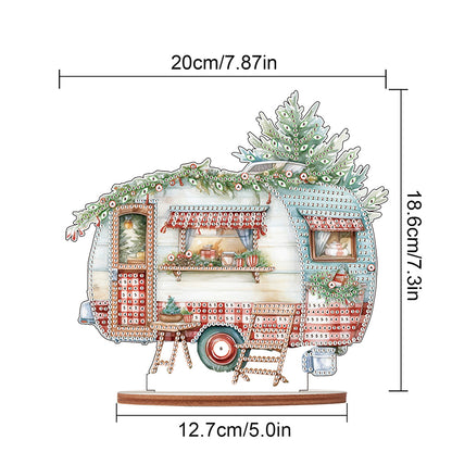 Wooden Camper Classic Car Diamond Painting Desktop Decor for Office Decor (#3)