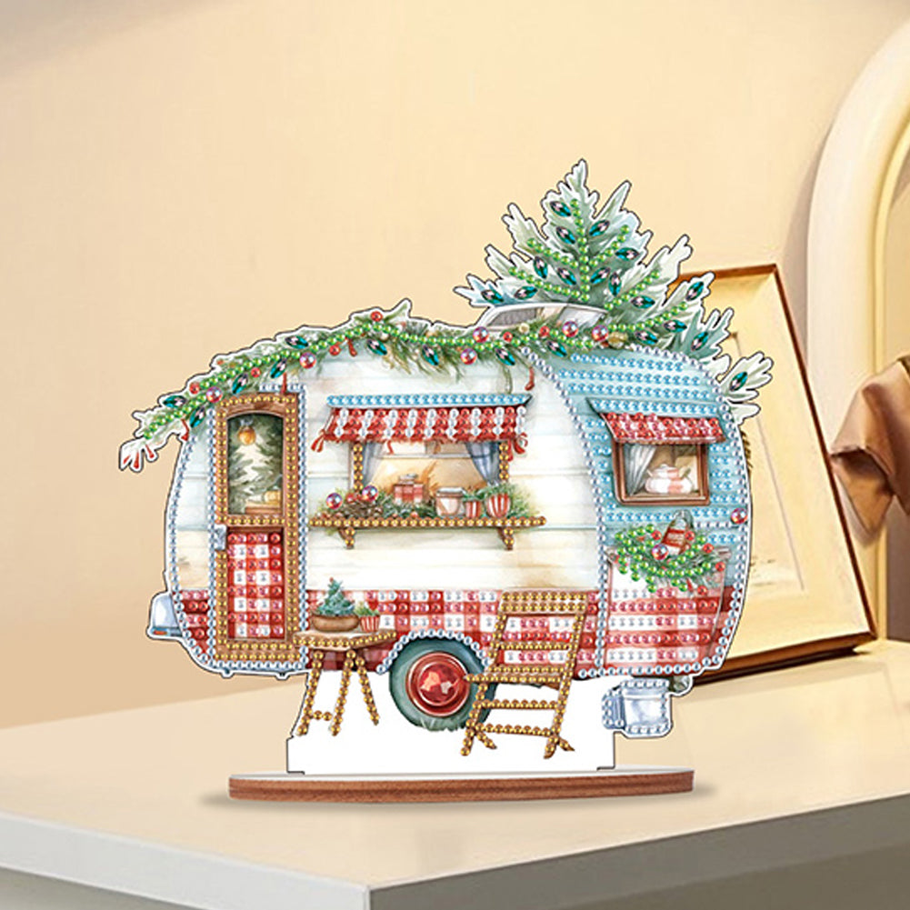 Wooden Camper Classic Car Diamond Painting Desktop Decor for Office Decor (#3)