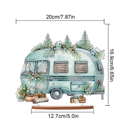 Wooden Camper Classic Car Diamond Painting Desktop Decor for Office Decor (#5)