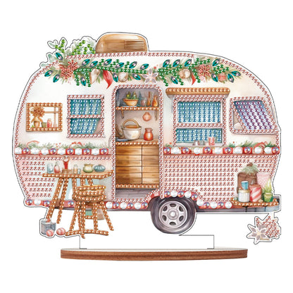 Wooden Camper Classic Car Diamond Painting Desktop Decor for Office Decor (#7)