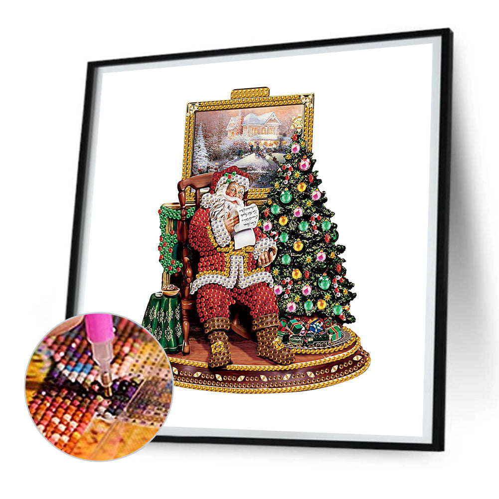 Santa Claus - Special Shaped Drill Diamond Painting 30*30CM