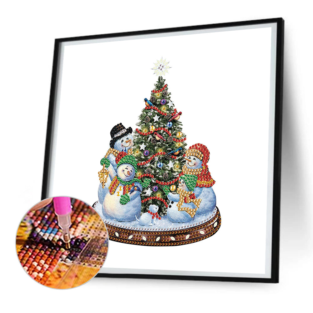 Christmas Atmosphere - Special Shaped Drill Diamond Painting 30*30CM