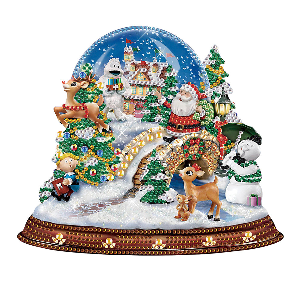 Christmas Atmosphere - Special Shaped Drill Diamond Painting 30*30CM