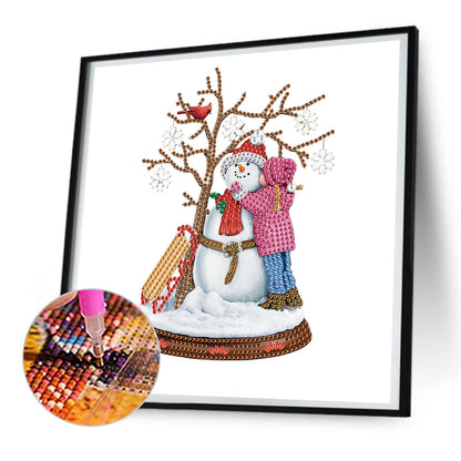 Christmas Snowman - Special Shaped Drill Diamond Painting 30*30CM