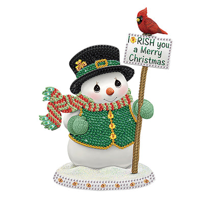 Christmas Snowman - Special Shaped Drill Diamond Painting 30*30CM