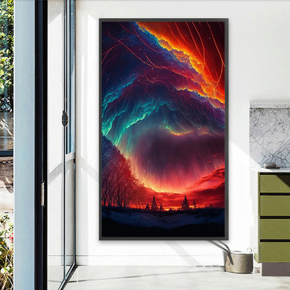 Aurora Night View - Full Round AB Drill Diamond Painting 40*70CM