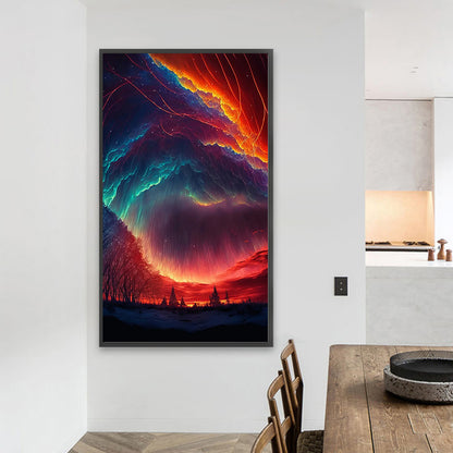 Aurora Night View - Full Round AB Drill Diamond Painting 40*70CM