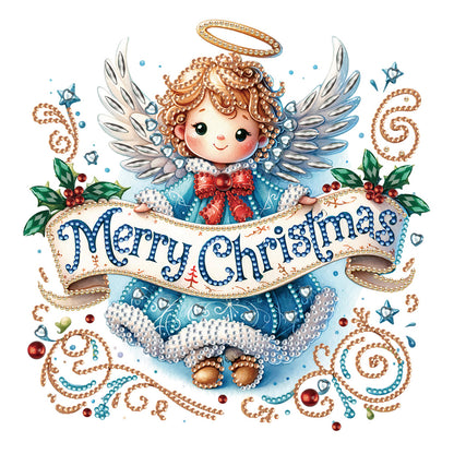 Christmas Little Angel - Special Shaped Drill Diamond Painting 30*30CM