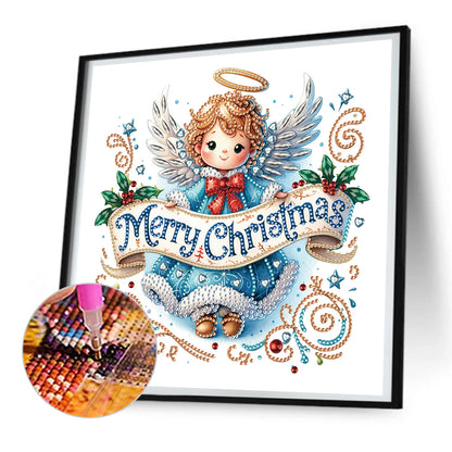 Christmas Little Angel - Special Shaped Drill Diamond Painting 30*30CM