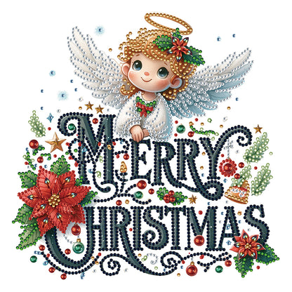 Christmas Little Angel - Special Shaped Drill Diamond Painting 30*30CM