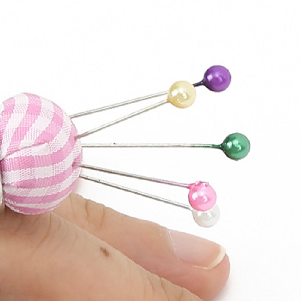 Adjustable Wearable Needle Pincushions for Needlework DIY Craft 3.3x3cm (Silver)