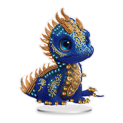 Acrylic Dragon Diamonds Painting Desktop Decoration for Office Desktop Decor(#1)