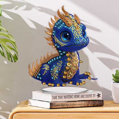 Acrylic Dragon Diamonds Painting Desktop Decoration for Office Desktop Decor(#1)