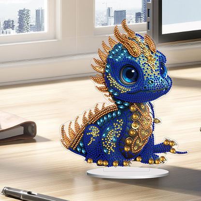 Acrylic Dragon Diamonds Painting Desktop Decoration for Office Desktop Decor(#1)
