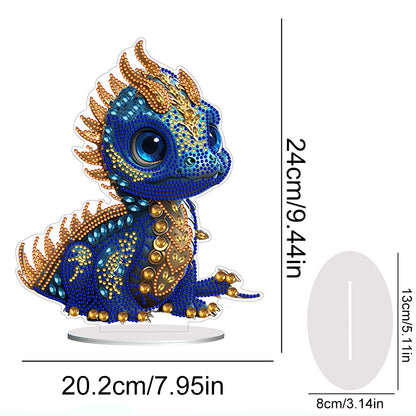 Acrylic Dragon Diamonds Painting Desktop Decoration for Office Desktop Decor(#1)