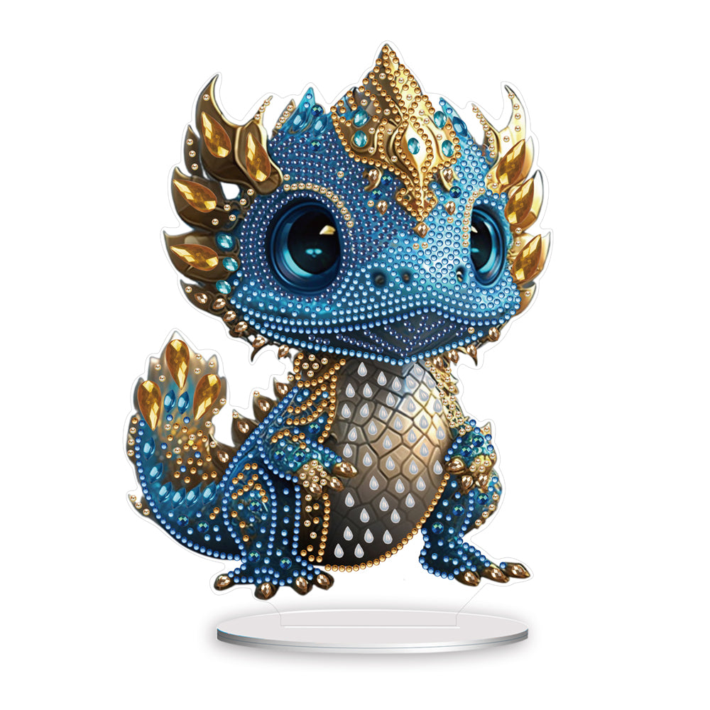 Acrylic Dragon Diamonds Painting Desktop Decoration for Office Desktop Decor(#4)