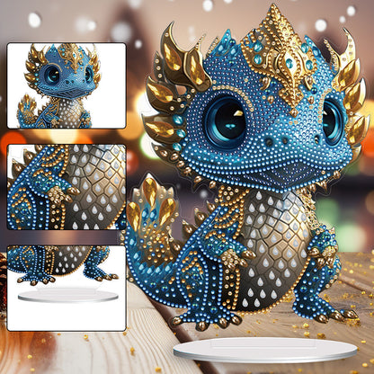 Acrylic Dragon Diamonds Painting Desktop Decoration for Office Desktop Decor(#4)