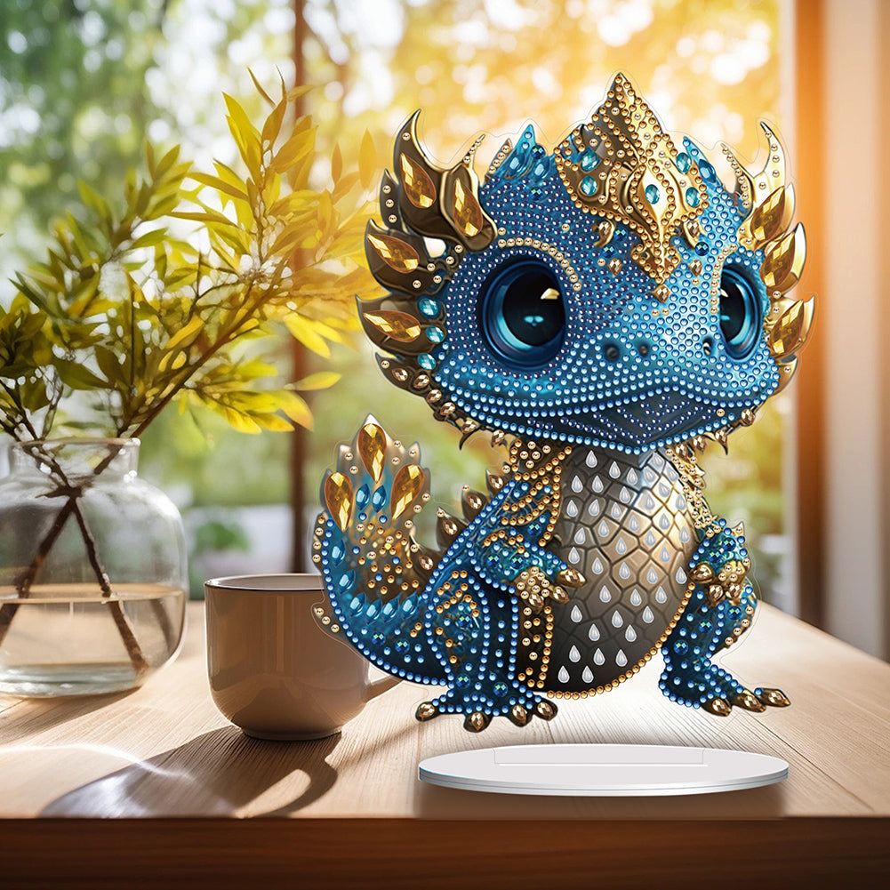 Acrylic Dragon Diamonds Painting Desktop Decoration for Office Desktop Decor(#4)