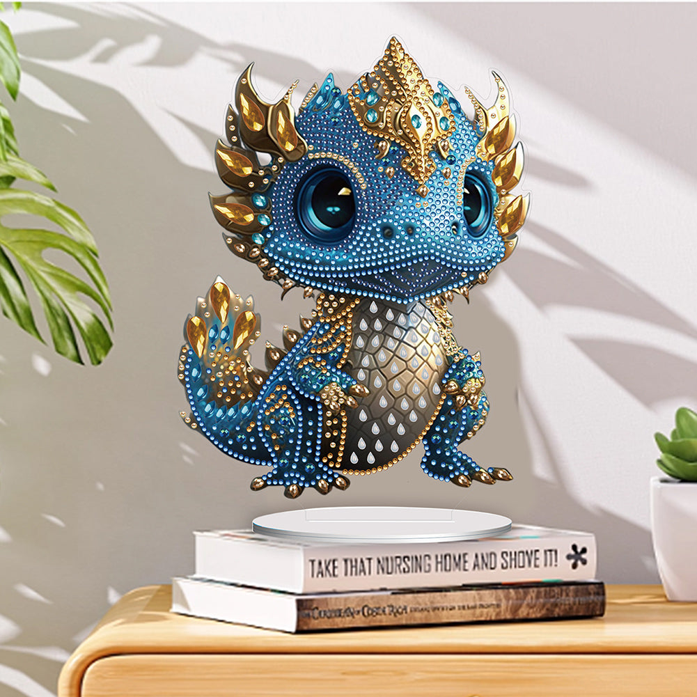 Acrylic Dragon Diamonds Painting Desktop Decoration for Office Desktop Decor(#4)
