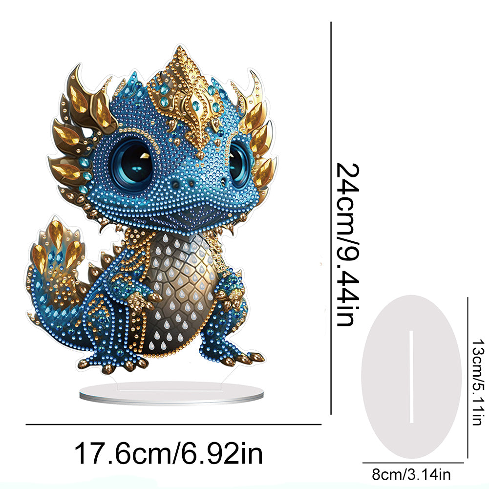 Acrylic Dragon Diamonds Painting Desktop Decoration for Office Desktop Decor(#4)