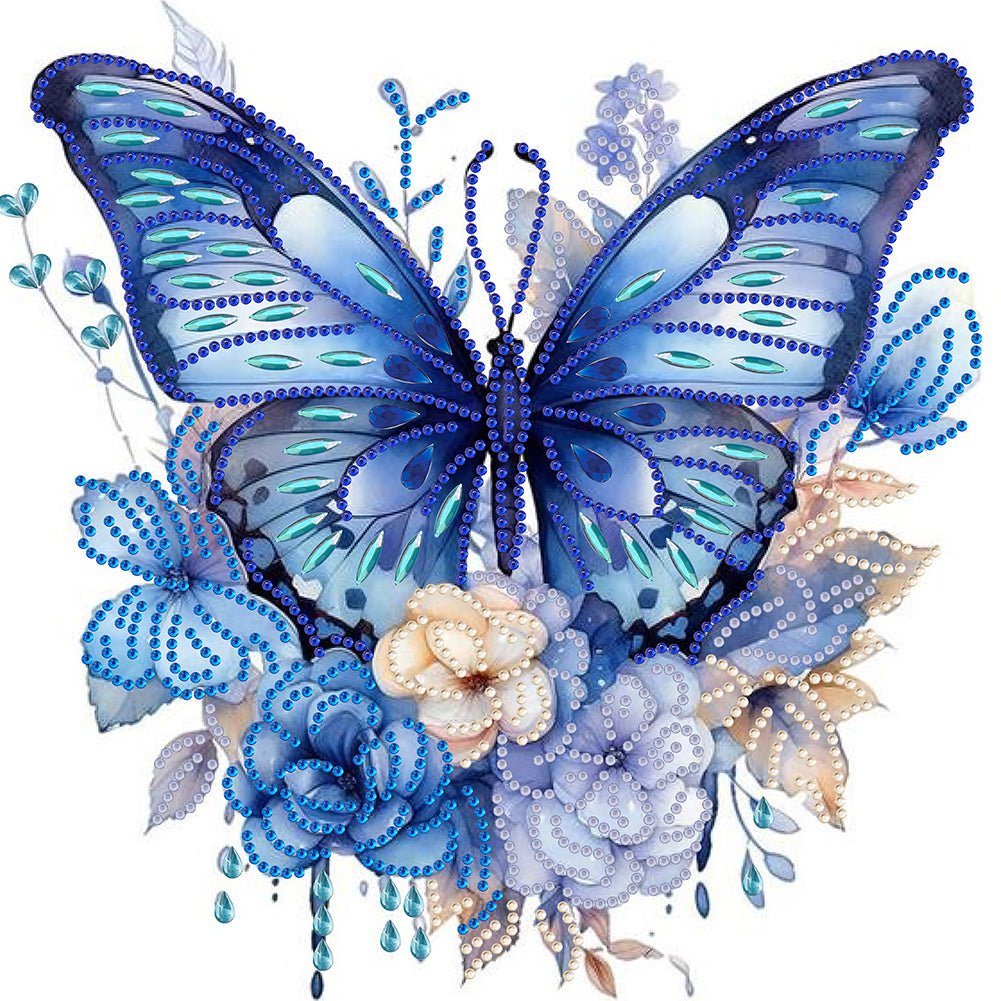 Butterfly Art - Special Shaped Drill Diamond Painting 30*30CM