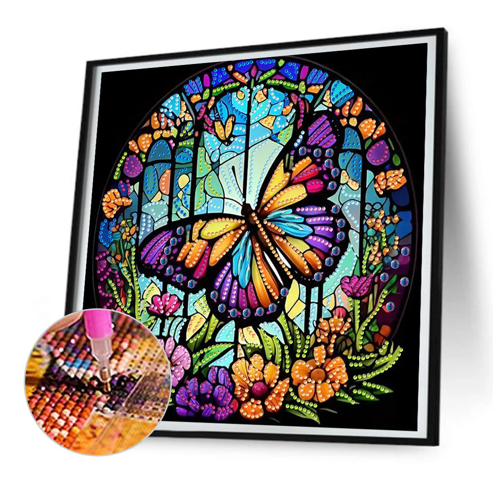 Butterfly Crafts - Special Shaped Drill Diamond Painting 30*30CM