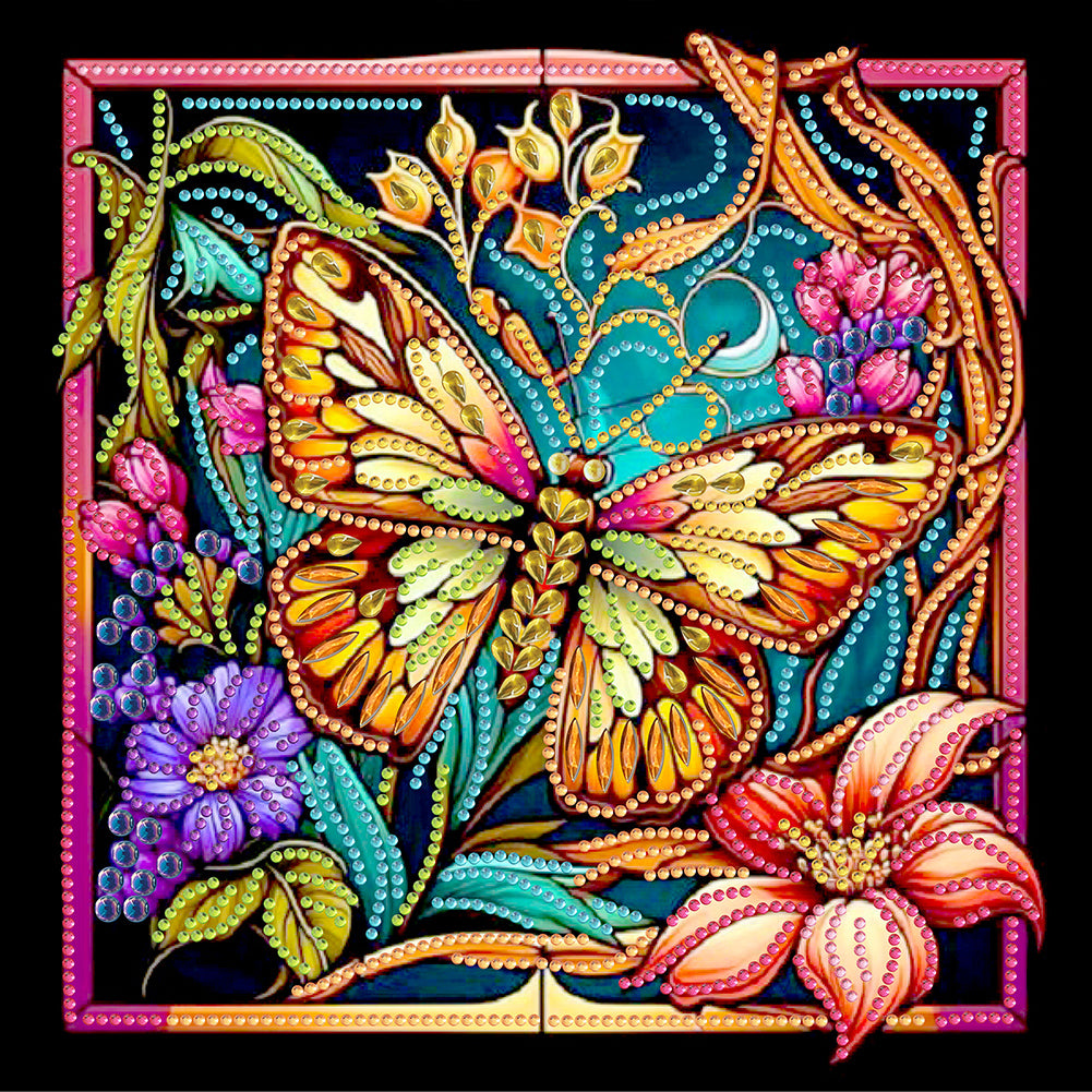 Butterfly Crafts - Special Shaped Drill Diamond Painting 30*30CM