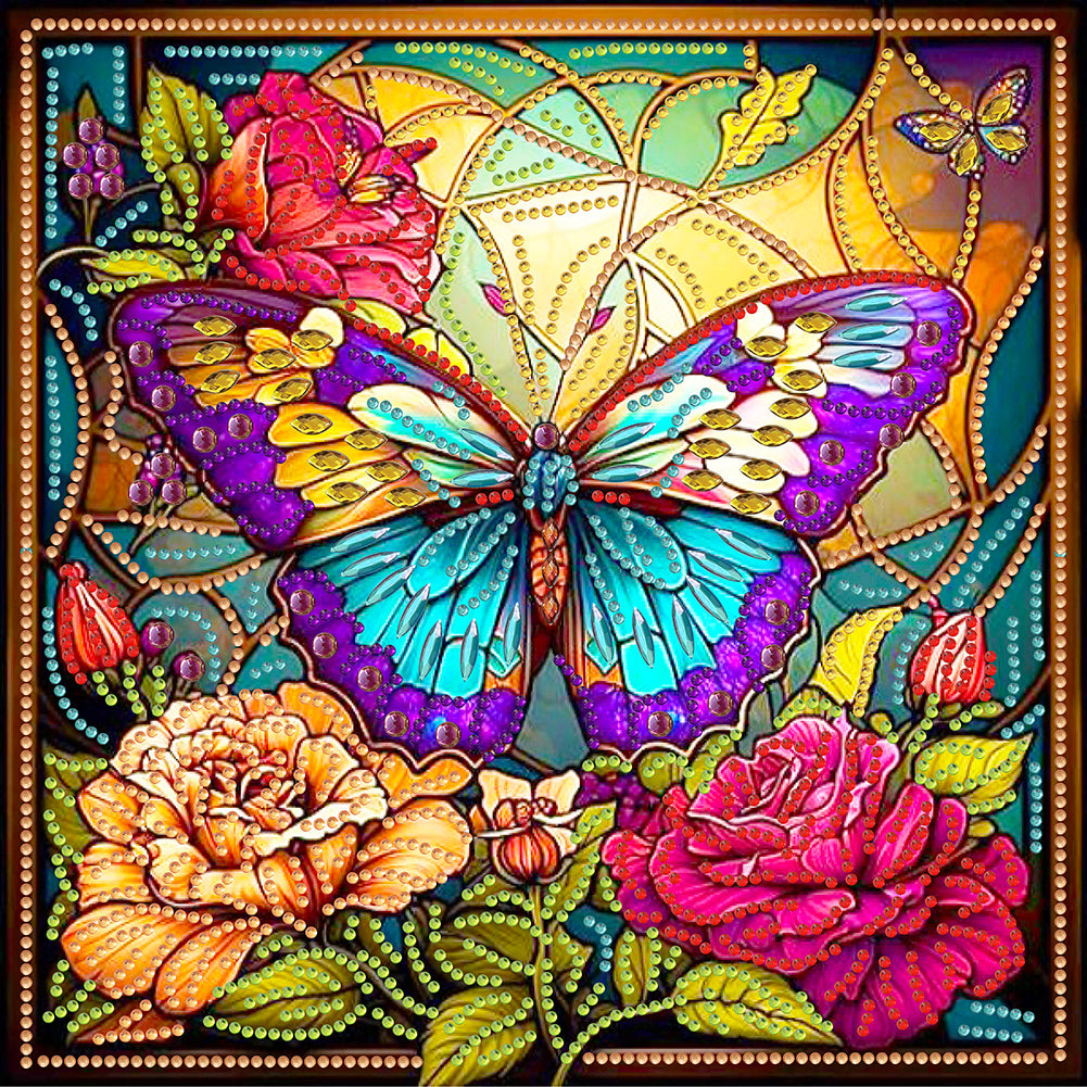 Butterfly Crafts - Special Shaped Drill Diamond Painting 30*30CM