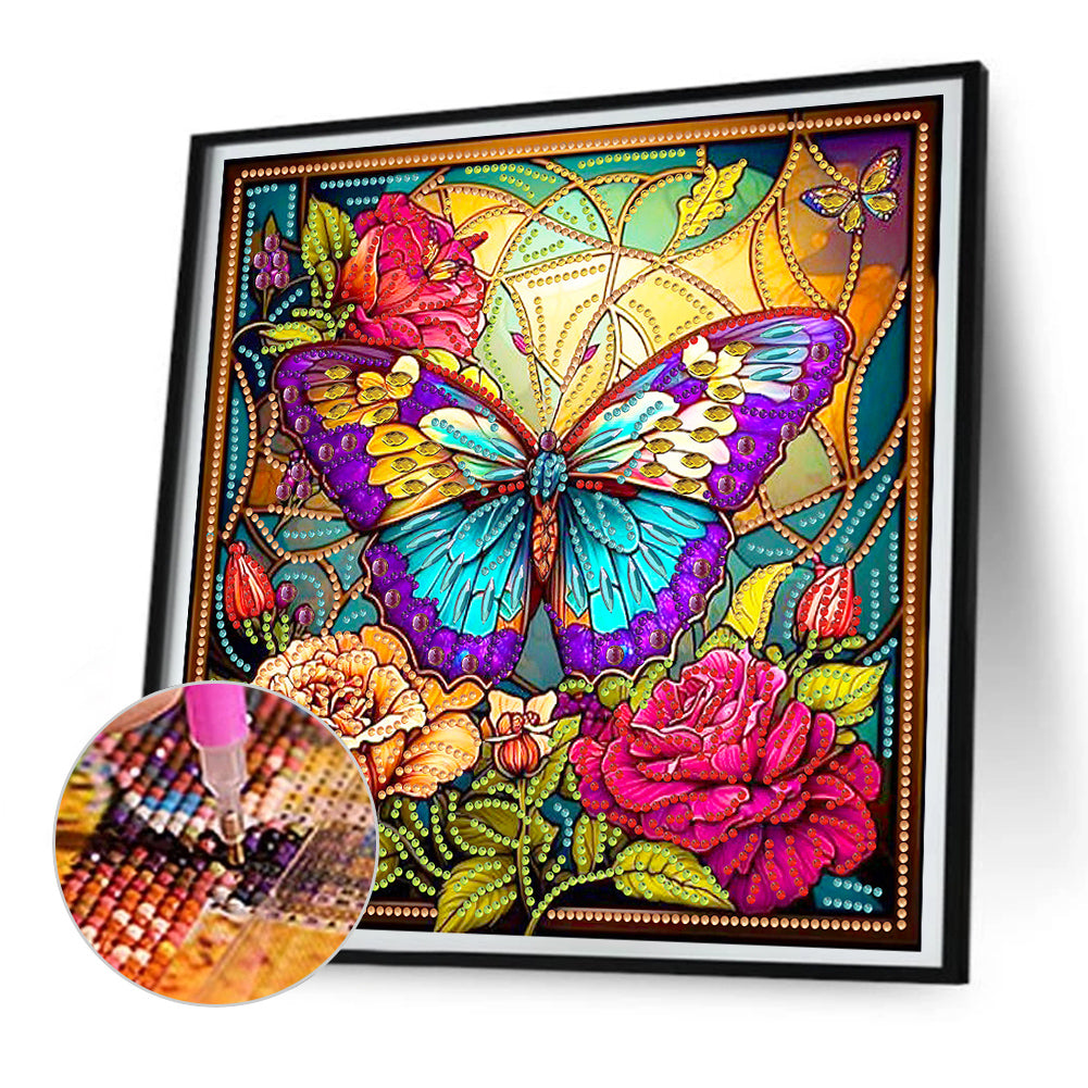 Butterfly Crafts - Special Shaped Drill Diamond Painting 30*30CM