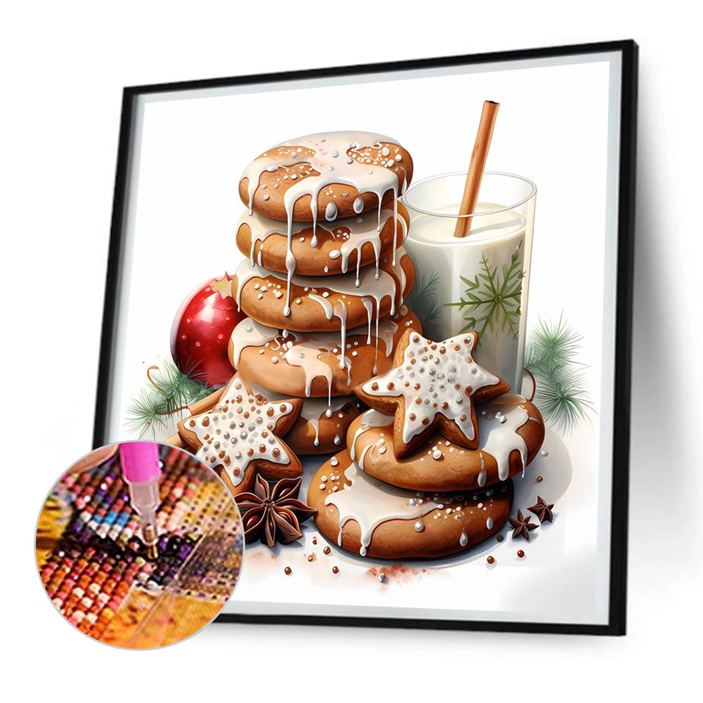 Cookie Milk - Full Round Drill Diamond Painting 30*30CM